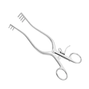 WEITLANER Retractor selbsthaltende 200 mm 7,78" 3 x 4 Stiele halbscharfe nicht sterile Metallstahl Adson geknüpfter 31 cm Retractor