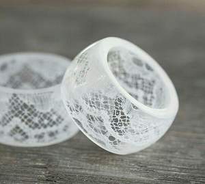 Bracelets acryliques carrés irréguliers multicolores éblouissants pour femmes Bracelet de bijoux en résine exagéré Divers styles de mode - Product Image 5