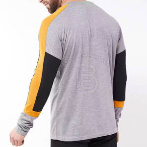 Camiseta de Manga Larga para Hombre, Corte Ajustado, de Buena Calidad, Última Moda, Personalizable, Cuello Redondo - Product Image 2