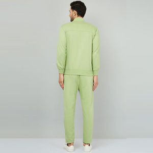 Logotipos y diseños de gran tamaño hechos chándales de hombre para ropa informal Anti Pilling Fitness Wear manga larga hombres chándal estilo delgado - Product Image 3