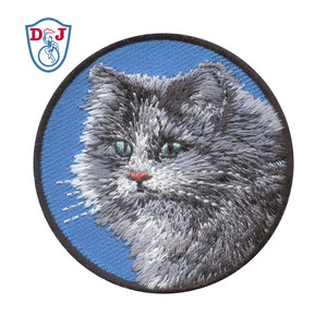 Customized Embroidery Patches Animal Dog <b>Cat</b> Rabbit Patches Badges Embroidered Appliques - Product Image 3