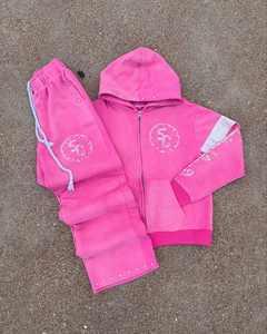 Conjuntos de chándal informales estampados a la moda, pantalones de chándal y sudadera con capucha para mujer, conjunto de dos piezas, ropa de invierno para mujer, trajes para correr - Product Image 2