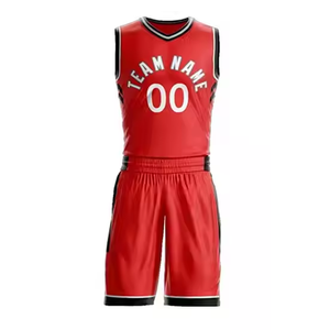 Wholesale Custom Basketball Uniform Set with Short Sleeve Breathable 100% Cotton Jersey & Custom Logo-Heat-Transfer Printed - Product Image 3