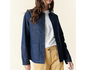 First Fitness Venta caliente Denim Jean Jacket Cuello abierto con botón Denim Cotton Jeans Ropa casual Chaqueta de otoño Chaqueta de gran tamaño - Product Image 5