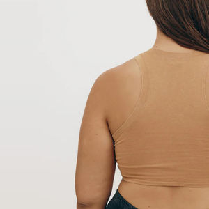 Débardeur à col rond en tissu de coton pour femmes prix usine bonne qualité été haut court décontracté nouveau look t-shirt - Product Image 6