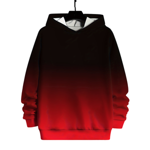 Pull à capuche élégant bicolore à monogramme dégradé pour hommes, décontracté et tendance pour l'hiver, les activités de plein air et les vêtements de tous les jours - Product Image 5