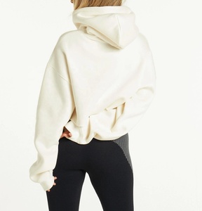 เสื้อสเวตเตอร์ขนแกะแบบสั้นสำหรับผู้หญิงเสื้อฮู้ดแบบสวมหัวมีฮู้ดสไตล์สตรีท - Product Image 2