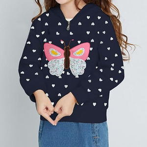Custom Girls <b>Cropped</b> Half <b>Zip</b> Hoodie 100% Cotton Fleece Long Sleeve Windproof Quick Dry Winter Pullover Sweatshirt - Product Image 3