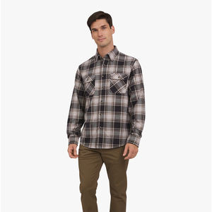 Offre Spéciale hommes chemise en flanelle coton décontracté à manches longues bouton Up col rabattu Streetwear chemise en flanelle pour les hommes - Product Image 3
