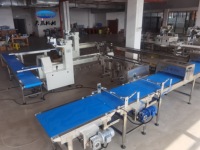 Ligne d'emballage entièrement automatique pour biscuits, machine d'alimentation et d'emballage pour biscuits et gâteaux