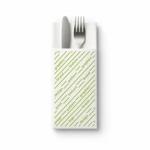 Serviettes de table en papier Airlaid personnalisées 40x40, paquet de 8 - Product Image 1