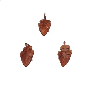 Têtes de flèche en Agate semi-précieuse, 1.50 pouces, gros, Agate indienne, pour la méditation - Product Image 2