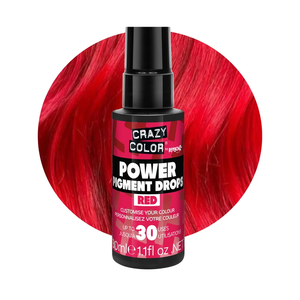 Gouttes de Pigment Rouge Intense Crazy Color – Véganes, Ultra-Concentrées, Booster de Couleur Capillaire Inter-Mélangable - Product Image 1
