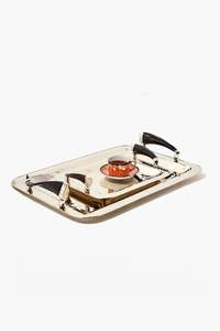 Plateau de service élégant en acier inoxydable utilisé dans les hôtels de luxe services de restauration restaurants haut de gamme ou cuisines gastronomiques - Product Image 4