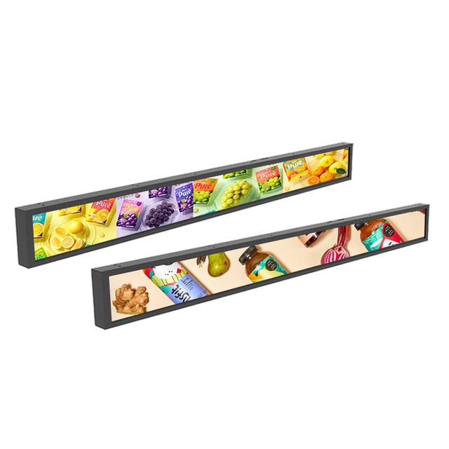 Convenience Store Bar LCD Screen Display for Shelf 23.1 24.5 Inch 2K 400 Nits Android 11 Advertising Panel Custom