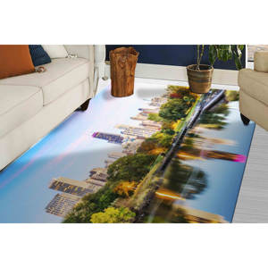 Tapis imprimé : Améliorez votre espace avec des paysages urbains élégants, tapis en velours - Product Image 1