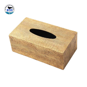 Adorable diseño Faux Shagreen Boa Caja de pañuelos Pañuelos faciales Uso Venta directa de fábrica Único para el hogar Muebles Tops Diseño - Product Image 5