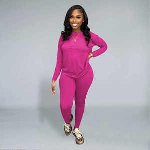Custom logo <b>Women's</b> skinny Clothing Loungewear Waffle Knit <b>Outfits</b> Tracksuits <b>2</b> <b>Pieces</b> set Sweatsuits <b>Women</b> Lounge quick dry Set - Product Image 6