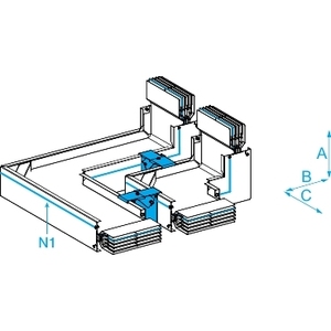 Prodotto per Busway e Cavi SCHNEIDER ELECTRIC KTC6300CP41 CANALIS KT 4X6300CO FLAT EDGEWISE N1 - Product Image 1