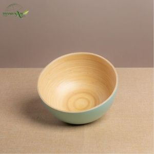 Tazón de Bambú Ecológico Personalizado, Diseño Clásico para Uso en el Hogar y Fiestas - Product Image 1