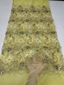 Vestido de Encaje Tradicional Nigeriano de Belleza Atemporal, Diseño Floral Exclusivo, Nuevo Diseño Auténtico, Ropa Casual - Product Image 3