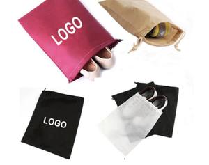 Sac à cordon non tissé recyclable écologique pour chaussures et sacs Impression offset avec scellage à la presse thermique - Product Image 1