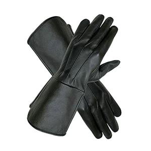Guantes Negros de Cuero Suave con Cruz Roja para Caballero Templario de la Regalia Masónica - Product Image 3