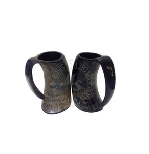 Eco-Friendly <b>Coffee</b> <b>Mug</b> 100% Natural Viking Drinking Horn <b>Mug</b> Affordable Price Natural Horn Color Tankard Horn <b>Mug</b> High Quality - Product Image 2