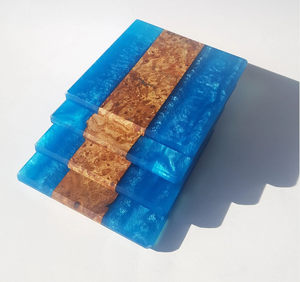 Posavasos para servir té de nuevo diseño, resina epoxi multifuncional y tapete de té de madera de acacia, vajilla de pago, utensilios de cocina para el hogar y la cocina - Product Image 4