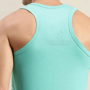 Camiseta sin mangas de algodón suave con cuello redondo y diseño informal de moda Camiseta sin mangas de ajuste relajado con tela ligera - Product Image 5