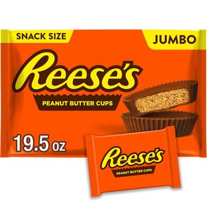 REESE'S - Tazas de Chocolate con Leche y Mantequilla de Maní, Tamaño Snack, Bolsa Jumbo, 19.5 oz - Product Image 1