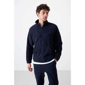 Ensemble de survêtement polaire demi-zip coupe standard Tommylife pour homme 85159 Bleu marine - INDIGO - Product Image 2