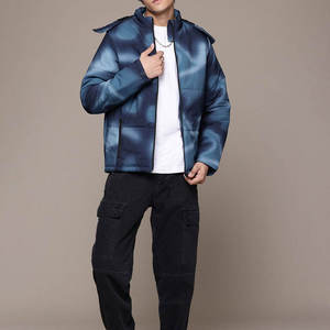 Customized Color Men's <b>Waterproof</b> Windproof Breathable Fleece Lined Puffer <b>Jacket</b> Warm Insulated Quilted <b>Padding</b> Hooded Winter - Product Image 4