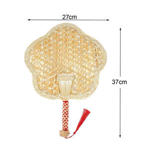 Éventails en paille de blé exquis faits à la main pour les festivals, les fêtes du Nouvel An chinois et la décoration intérieure : éventail artisanal écologique - Product Image 5