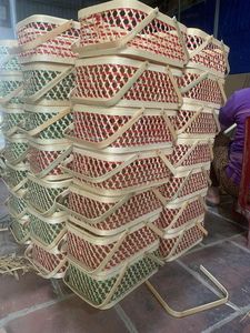 Boîte à gâteau en bambou biodégradable pour le festival de la mi-automne Emballage cadeau de gâteau de lune écologique naturel - Product Image 5