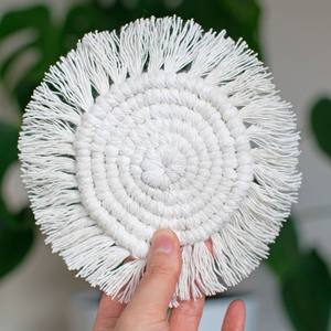 Posavasos de macramé bohemio hecho a mano para mesa de comedor, decoración para el hogar, el más barato - Product Image 2