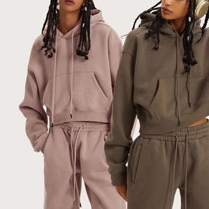Chaqueta deportiva Athleisure con cremallera para mujer Chaqueta de entrenamiento y yoga técnica lavada - Product Image 1