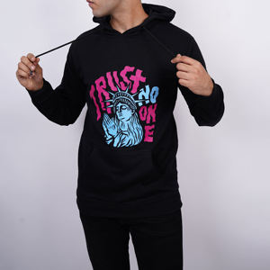 Sudadera con Capucha Personalizada para Hombre, Diseño Casual Holgado para Invierno, Poliéster/Algodón, Secado Rápido, Transpirable, con Bolsillo - Product Image 5