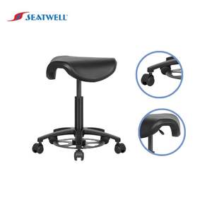 Taburete de peluquería industrial elegante y recomendado con detalles de estilo industrial - Product Image 1