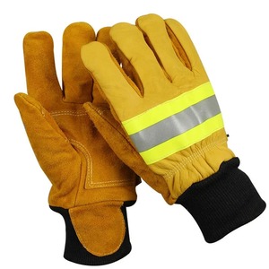 Gants de travail en cuir de haute qualité 707 haute visibilité Orange Canadian Rigger Guantes Gants de sécurité pour hommes - Product Image 1