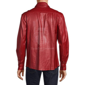 Chemise en cuir pour homme respirante, écologique, durable, de haute qualité, manches longues, couleur personnalisée, best-seller, vêtements d'hiver - Product Image 3