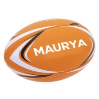 Ballon de rugby personnalisable pour l'entraînement, cuir doux au toucher, caoutchouc PVC avec vessie en latex, entièrement de marque par le fabricant et le fournisseur