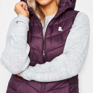 <b>Top</b> Quality Custom Logo Winter <b>Women</b> Sleeveless Puffer Gilet <b>Vest</b> Slim Fit Quilted High Neck Windproof Breathable - Product Image 2