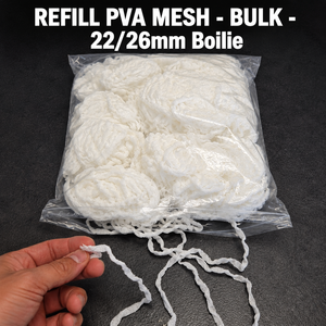 Maille PVA en vrac pour recharge 22/26mm, maille de pêche écologique soluble dans l'eau pour la présentation d'appâts de carpe en eau douce - Product Image 3