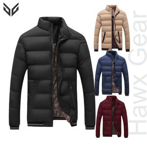 2024 couleur unie rembourré porter hommes veste rembourrée Streetwear nouvelle mode confortable hommes veste rembourrée - Product Image 4