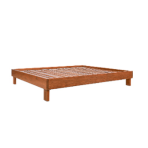 BED BASSE Queen size bed Modern Style Design Bed <b>Frame</b> Natural Finish Teak Wooden Material for Bedroom Use <b>Furniture</b> - Product Image 2