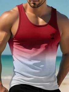 Singlet d'été tendance personnalisable en gros, à séchage rapide, pour hommes, débardeur de course, vêtements de sport pour hommes, fabricant OEM de vêtements de jogging - Product Image 4