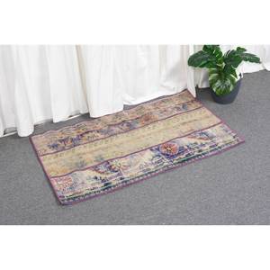 Alfombra de lana azul y beige de 1,8x3 pies vintage clásica turca área grande rectángulo pasillo patrón abstracto con respaldo de látex para habitaciones - Product Image 3