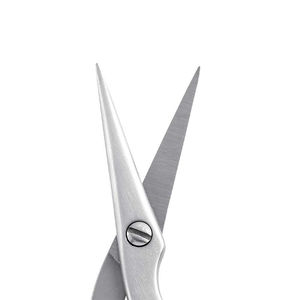 Tijera médica blanca de acero inoxidable para cejas, puntiaguda para manicura, cejas, pestañas plateadas, moldeadora de pestañas, Etiqueta Privada, Belleza - Product Image 1