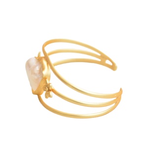 ต่างหูดีไซเนอร์ประดับอัญมณีชั้นดี ชุบโรเดียม งานฝีมือประณีต คุณภาพเยี่ยม - Product Image 2